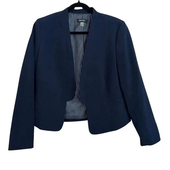Nine West Navy Blazer 2 - Picture 1 of 3